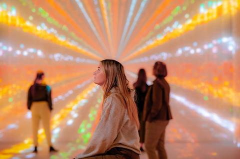 The Reel Store in Coventry, immersive experience, Machine Memoirs by Refik Anadol