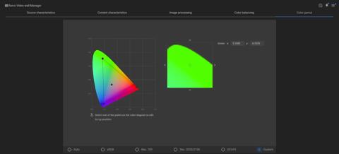 video wall manager changing primary colors infinipix led video walls processor