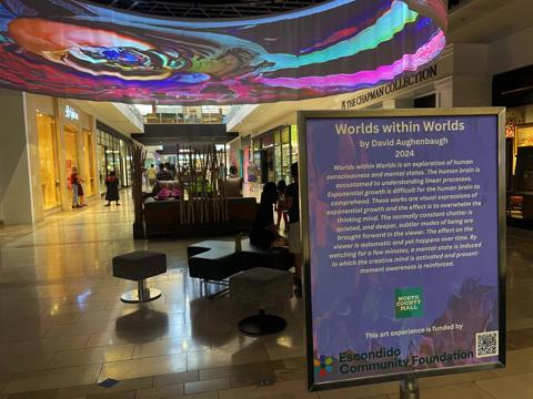 Public art sanctuary by David Aughenbaugh in the heart of the mall