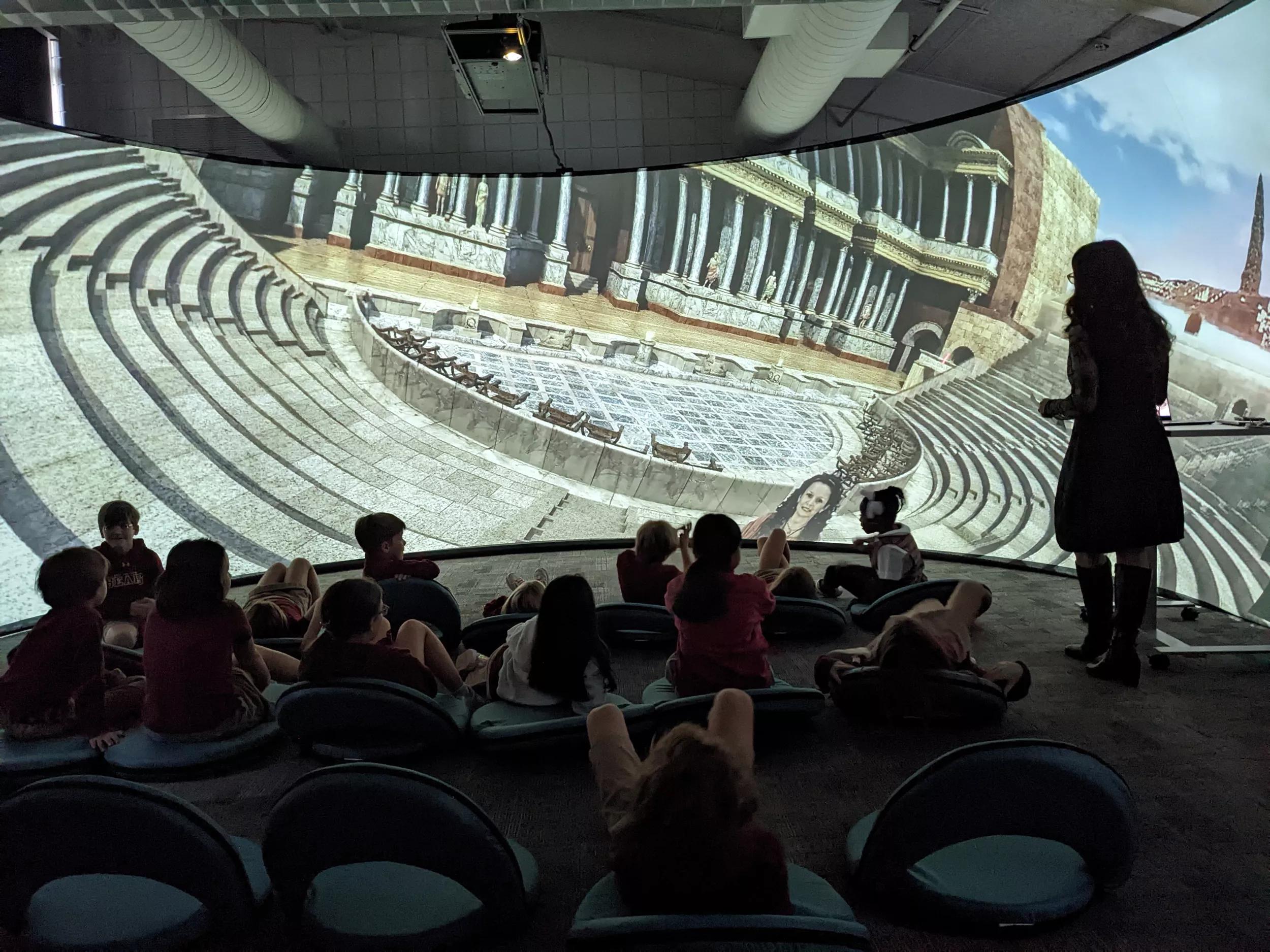 Immersive learning lab with 4K projections sparks creative