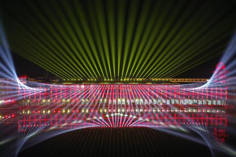Pictures for customer story Experience the Majesty of Xingtai: Unveiling the Spectacular “Spring from Taihang” Light and Shadow Feast; projection mapping with UDX