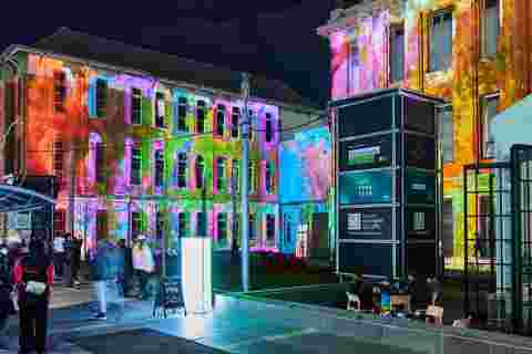 Illuminate Adelaide city projection mapping with UDX and UDM laser projectors Novatech Creative Event Technology (customer story pictures)