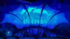 Pictures for customer story Splashing into the future with laser projections for the Dolphin Exhibit at Georgia Aquarium with UDX and G100 projection