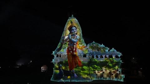 A new light on history at Shree Shamlaji Vishnu Temple projection mapping customer story with UDM