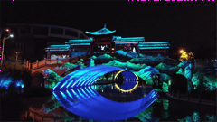 Pictures customer story of Dream wander to Luling, the modern version of the Riverside scene at the Qingming festival, projection mapping at Ji'an Houhe River with UDX
