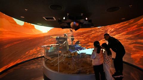 Video and pictures for customer story about Fuzhou Science and Technology Museum in China using G50 and UDM projectors