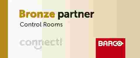 Barco control rooms connect partner program label icon logo