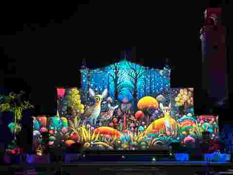 Projecting the soul of Loyola Marymount University, show “Anima Mundi: The Soul of the World”, powered by UDX