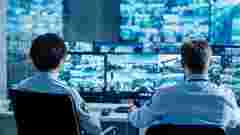 Security operations center soc police control room