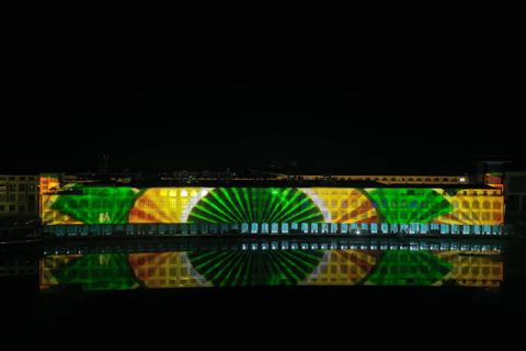 Pictures for customer story Experience the Majesty of Xingtai: Unveiling the Spectacular “Spring from Taihang” Light and Shadow Feast; projection mapping with UDX