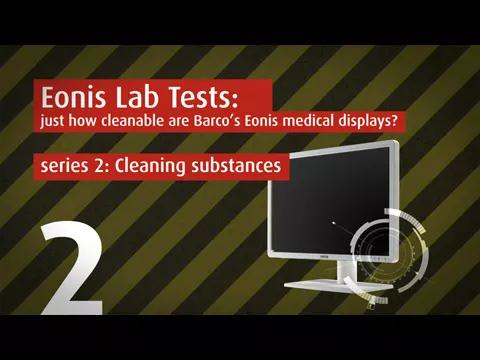 Just how cleanable are Barco's Eonis medical (clinical and dental) displays? Lab test video