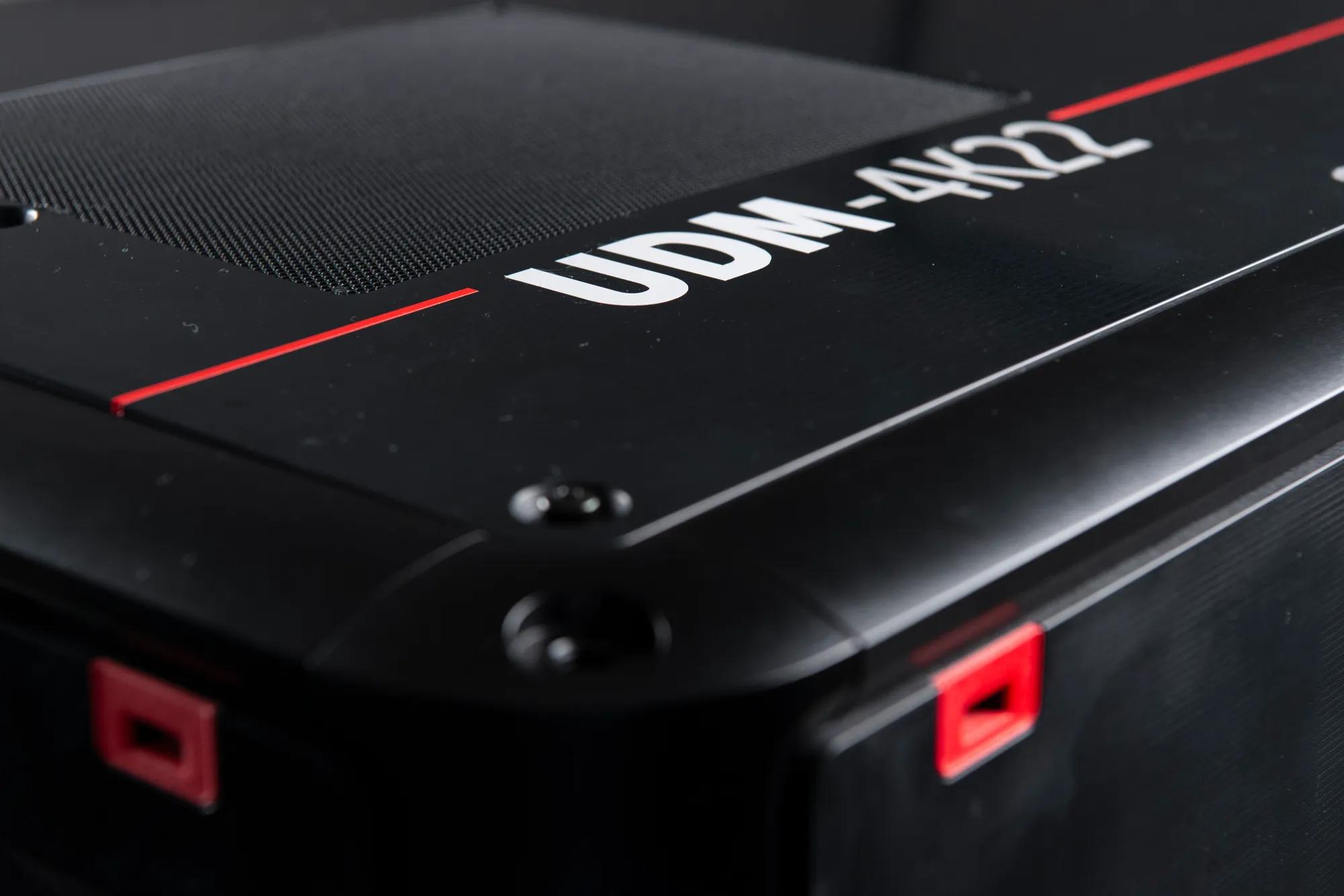 UDM. M is for Most lightweight and compact 30K category projector. - Barco