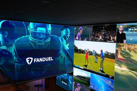 Transforming fan engagement with the ultimate AV experience at FanDuel’s sportsbook lounge using Barco LED and image processing