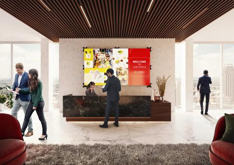 Barco UniSee in lobbies