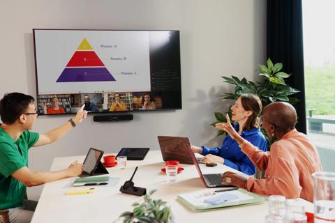 ClickShare Hub pictures for Logitec. Can only to be used after the deal is closed with Logitech