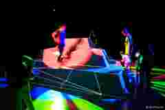 Pictures customer story
DARK MATTER museum Berlin Germany
'Polygon Playground'
Interactive projection on 3D structure with F80-4K7 projectors
WHITEvoid