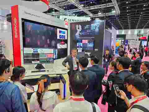 InfoComm US 2024 Barco booth picture